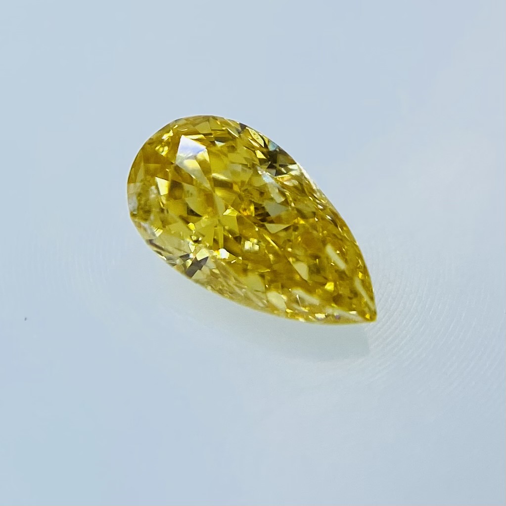 FANCY INTENSE ORANGE YELLOW 0.171ct PS-