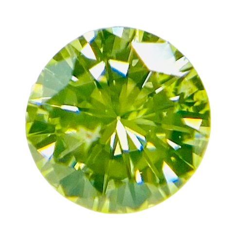 FANCY YELLOW GREEN 0.153ct RD/RT1884/CGL agencia360graus.com.br